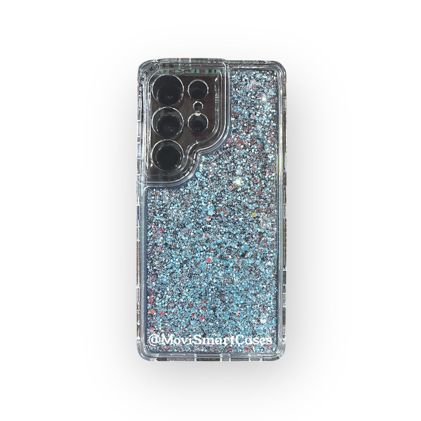 Samsung S25 Ultra - Funda 360° - Strass Glitter - Turquesa