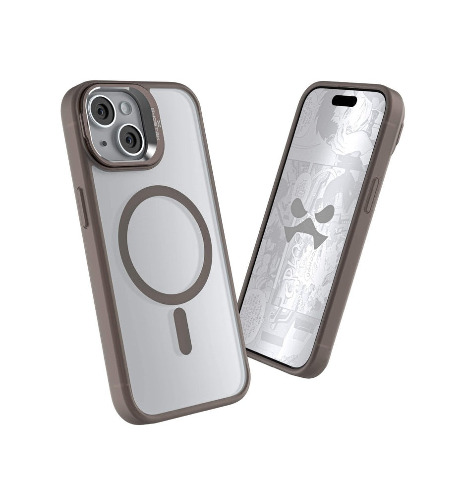 iPhone 15 | iPhone 14 | iPhone 13 - Funda Kick Cam - MagSafe - Gris - Ghostek