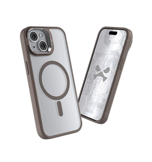 iPhone 15 | iPhone 14 | iPhone 13 - Funda Kick Cam - MagSafe - Gris - Ghostek