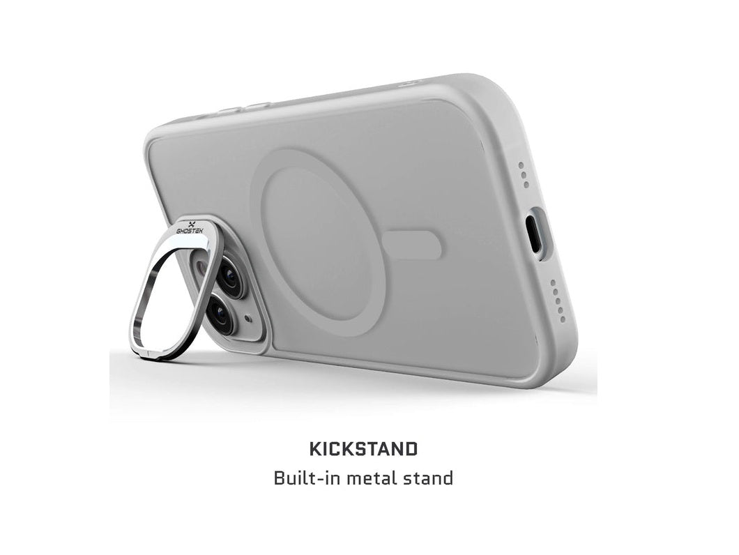 iPhone 15 | iPhone 14 | iPhone 13 - Funda Kick Cam - MagSafe - Blanco - Ghostek