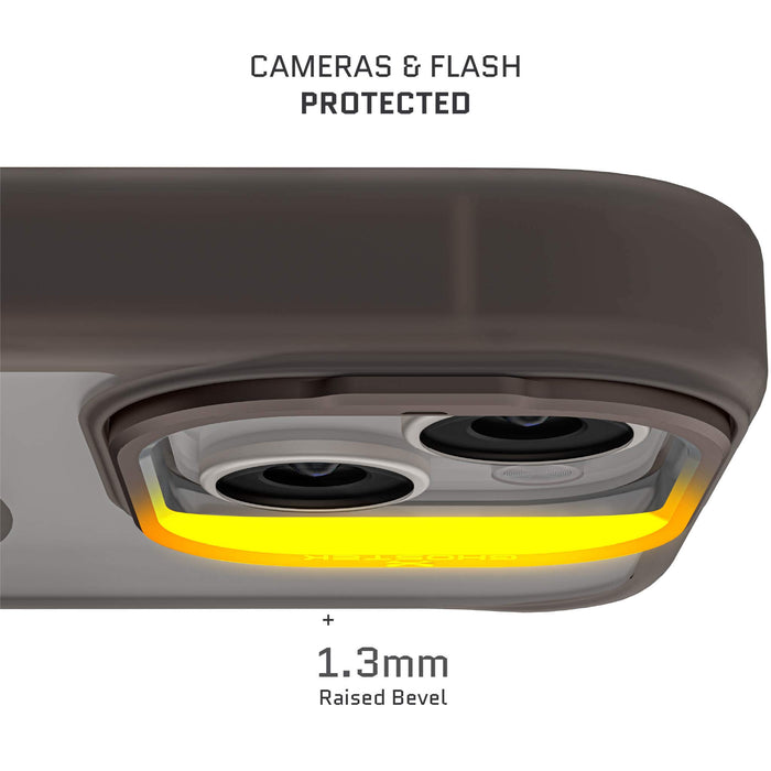 iPhone 15 | iPhone 14 | iPhone 13 - Funda Kick Cam - MagSafe - Gris - Ghostek