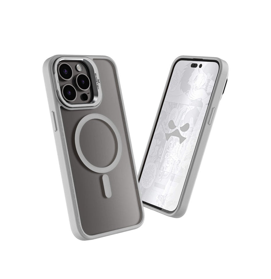 iPhone 15 Pro Max - Funda Kick Cam - MagSafe - Blanco Matte - Ghostek