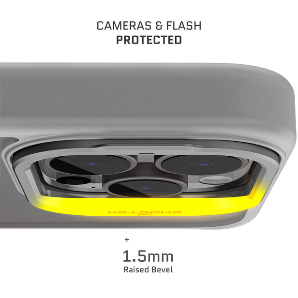 iPhone 15 Pro Max - Funda Kick Cam - MagSafe - Blanco Matte - Ghostek