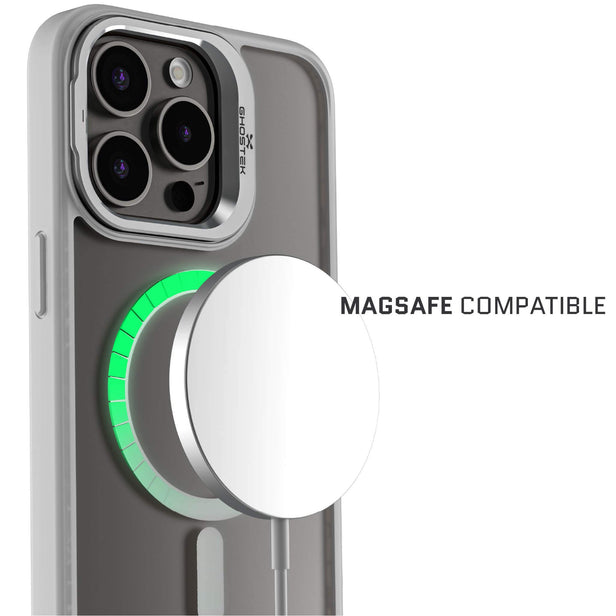 iPhone 15 Pro Max - Funda Kick Cam - MagSafe - Blanco Matte - Ghostek