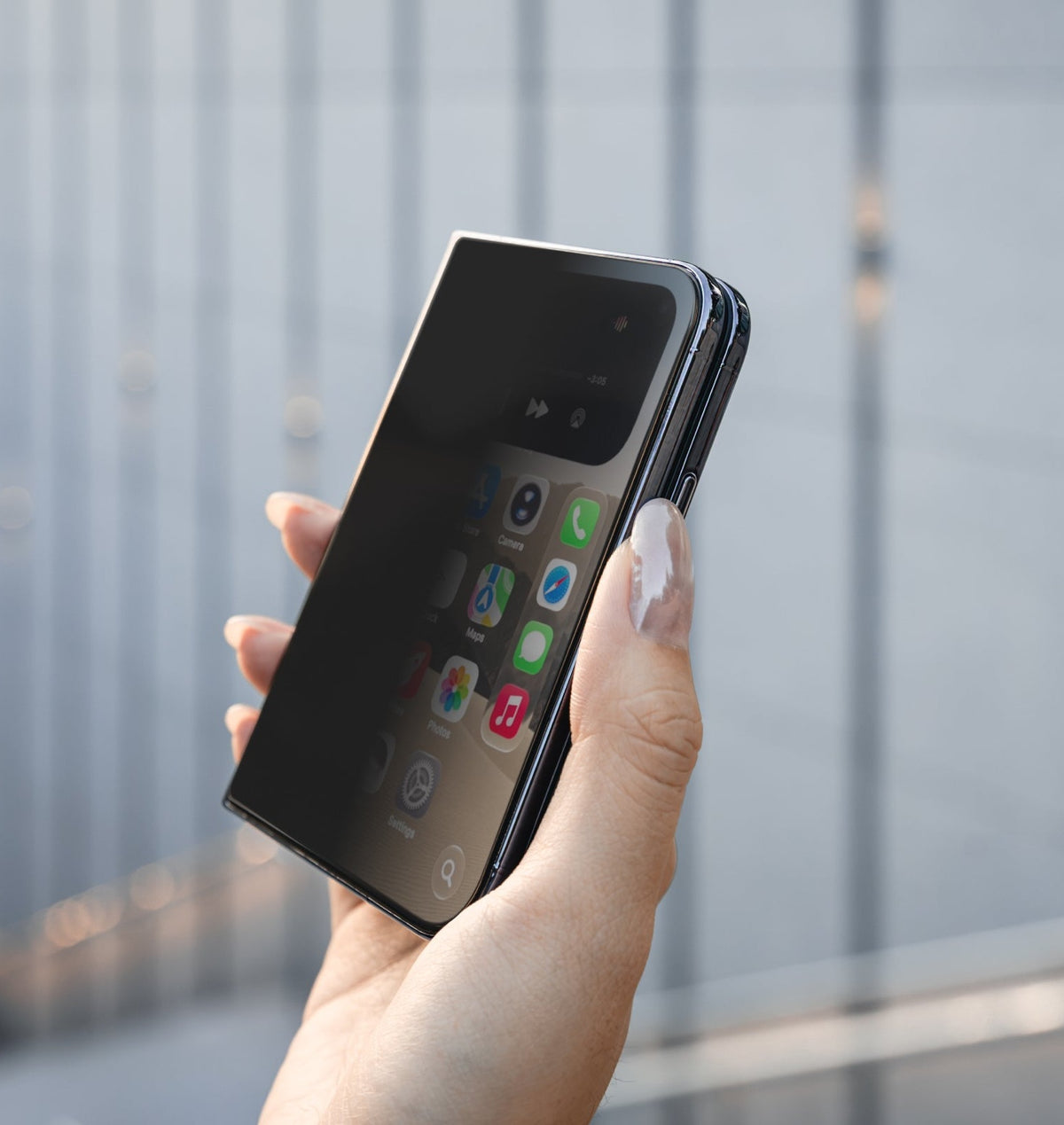 iPhone Duo - Vidrio Templado Premium - Sin Bordes - Para la pantalla Externa