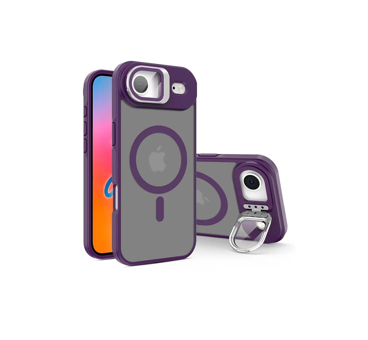 iPhone Air - Funda Metal Matte - MagSafe - Soporte en Cámaras - Morado