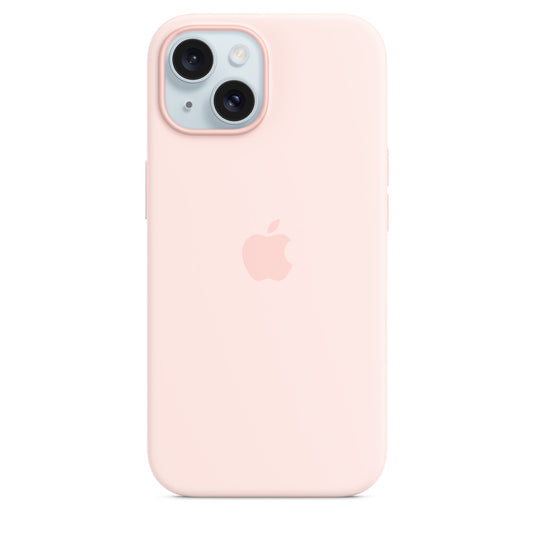 iPhone 15 - Silicone Case - Magsafe - Rosa Claro - Apple