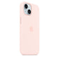 iPhone 15 - Silicone Case - Magsafe - Rosa Claro - Apple