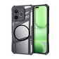 Honor 600E | Honor 600 Lite - Funda Antishock con AirBag - MagSafe - Transparente / Negro - Xundd