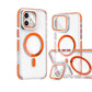 iPhone 16 Plus - Case MagSafe - Stand Cámara - Clear Orange