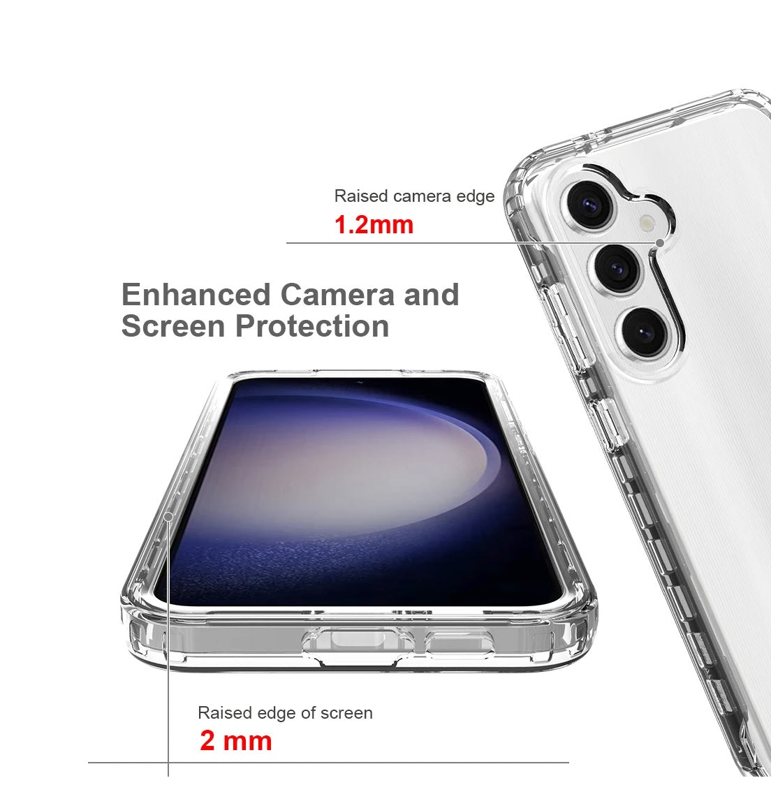 Samsung S24 FE - Funda 360° - Transparente