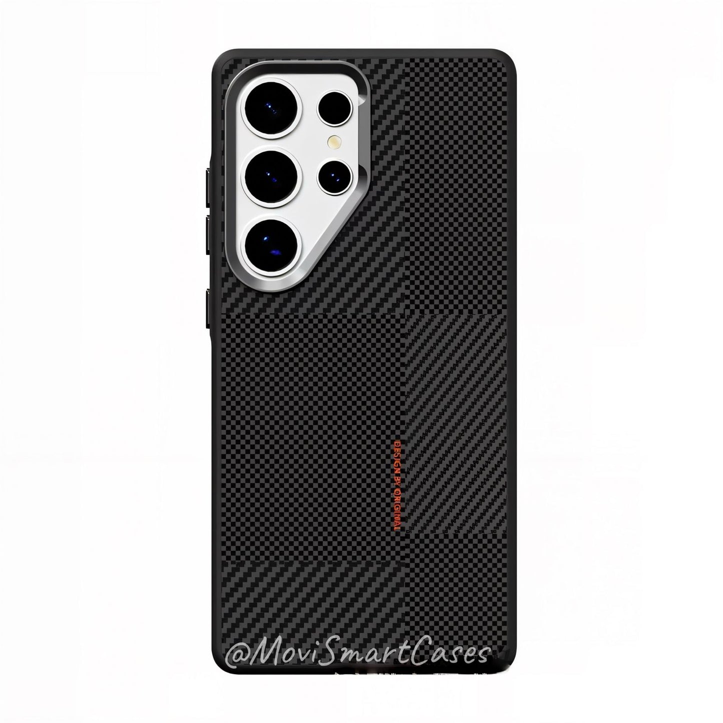 Samsung S26 Ultra - Funda de Fibra de Aramida - MagSafe - Negro / Plata