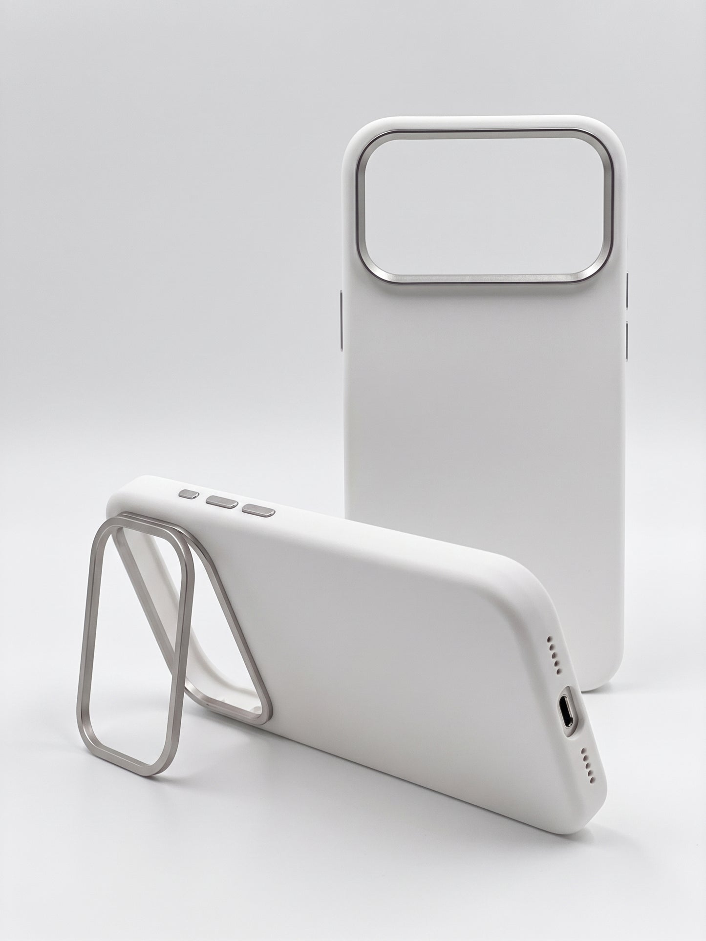 iPhone 17 Pro Max - Funda de Silicona Premium - Soporte de Cámara - MagSafe