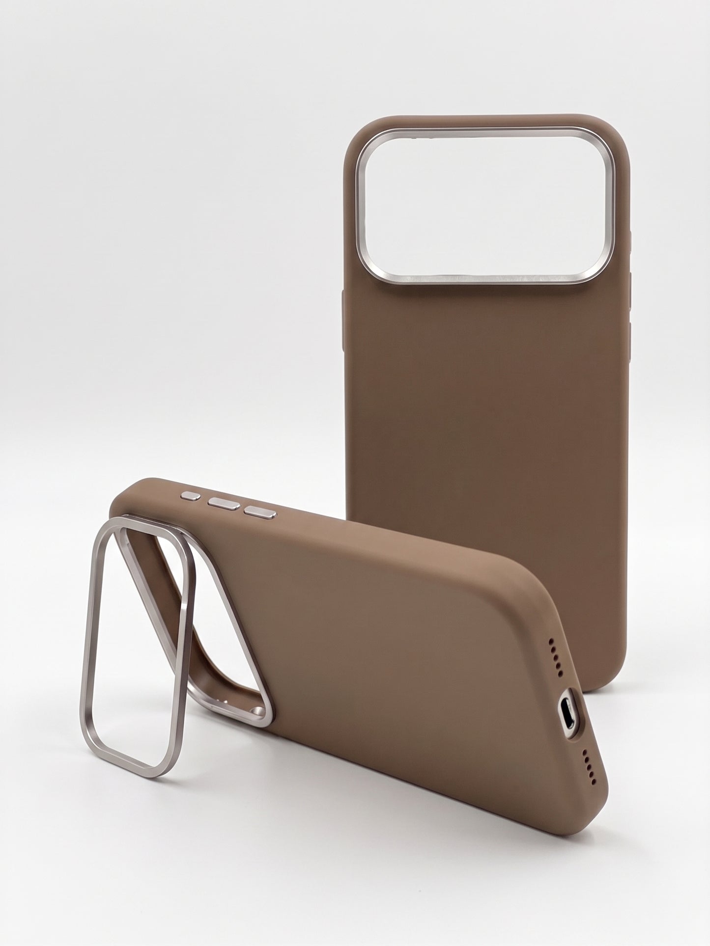 iPhone 17 Pro Max - Funda de Silicona Premium - Soporte de Cámara - MagSafe