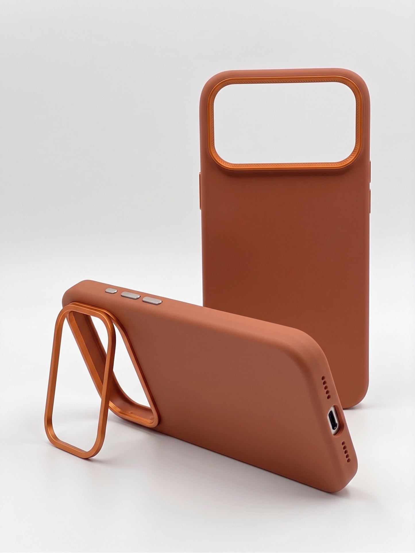 iPhone 17 Pro Max - Funda de Silicona Premium - Soporte de Cámara - MagSafe