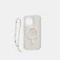 iPhone 16 Pro Max - Case Glitter - Magsafe - Strap - Transparente - Guess
