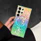 Samsung S24 Ultra - Case Glitter - Magsafe - Arco Iris Retro