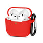 AirPods 4 - Funda de Silicona - Gamuzada - Rojo