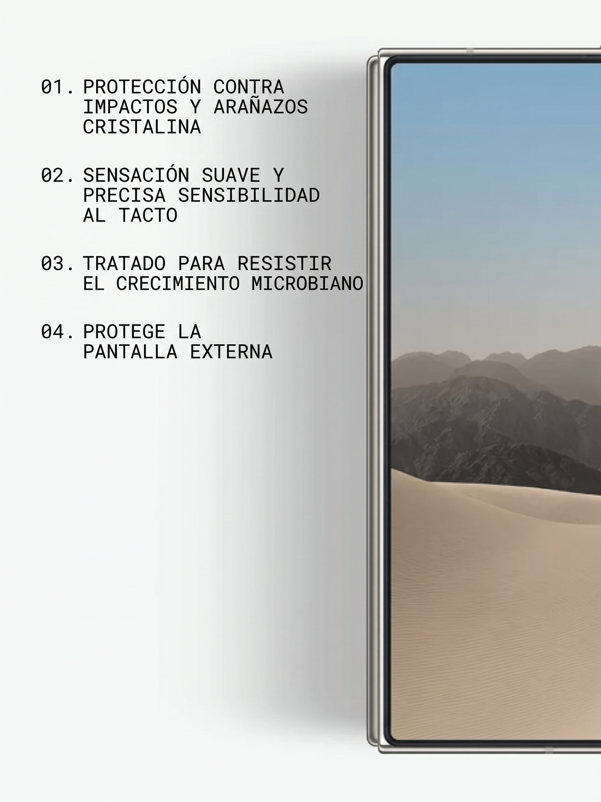 iPhone Duo - Vidrio Templado Premium - Sin Bordes - Para la pantalla Externa