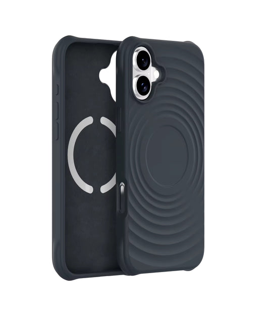iPhone 16 - Silicone Wave - MagSafe - Black - Click