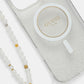 iPhone 16 Pro Max - Case Glitter - Magsafe - Strap - Transparente - Guess