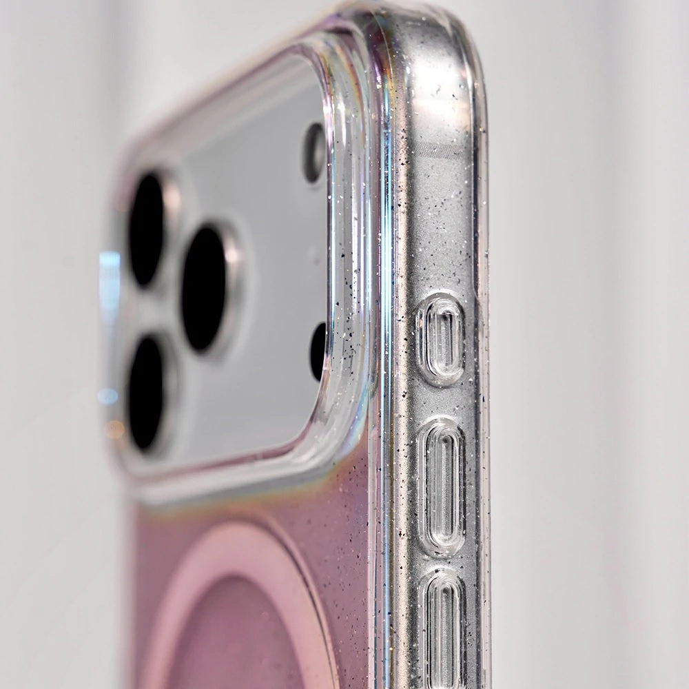 iPhone 17 Pro Max - Funda Arcoiris - MagSafe - Glitter