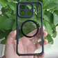 Xiaomi 17T Pro - Funda Antishock con AirBag - MagSafe - Transparente / Negro - Xundd
