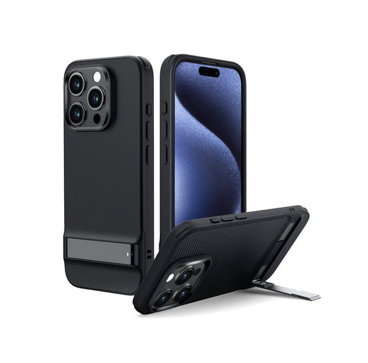 iPhone 15 Pro Max - Funda KickStand - Boost Series - Negro - ESR