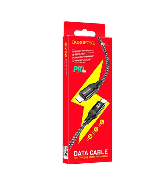 Cable Tipo C a Lightning - 1 metro - Trenzado - Borofone