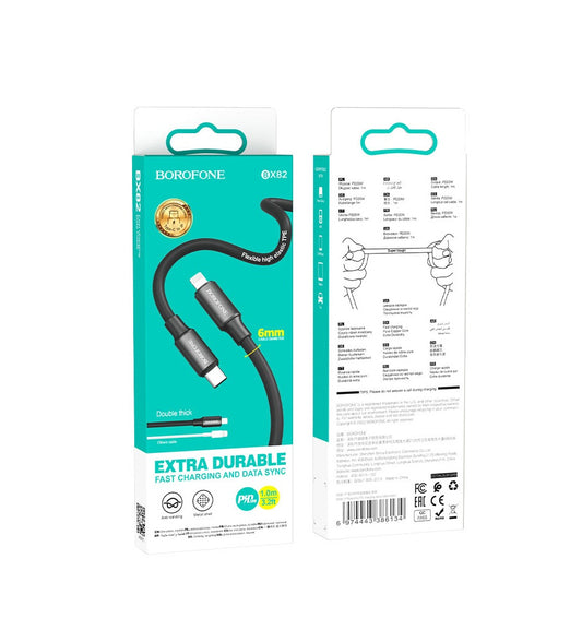 Cable Tipo C a Lightning - 1 metro - Extra Durable - Borofone