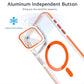iPhone 16 Plus - Case MagSafe - Stand Cámara - Clear Orange