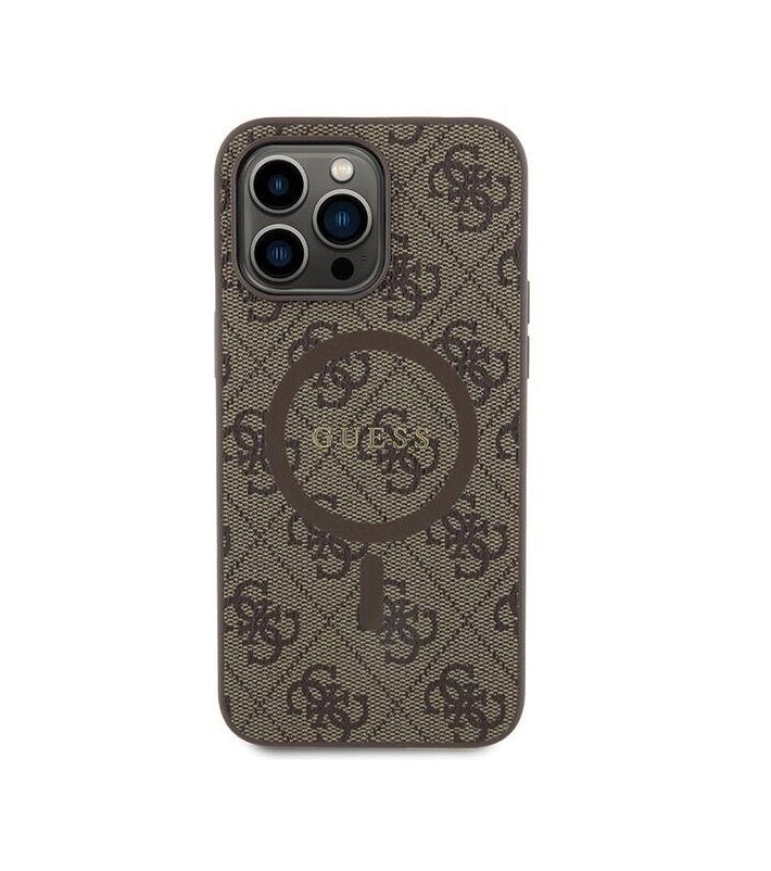 iPhone 15 Pro Max - Case Guess - Metal logo - Magsafe - Marrón - Guess