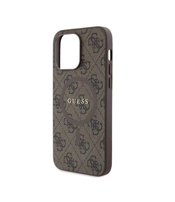 iPhone 15 Pro Max - Case Guess - Metal logo - Magsafe - Marrón - Guess