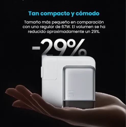 Cargador CUKTECH 6 Ultra GaN - 100W - Pantalla Inteligente