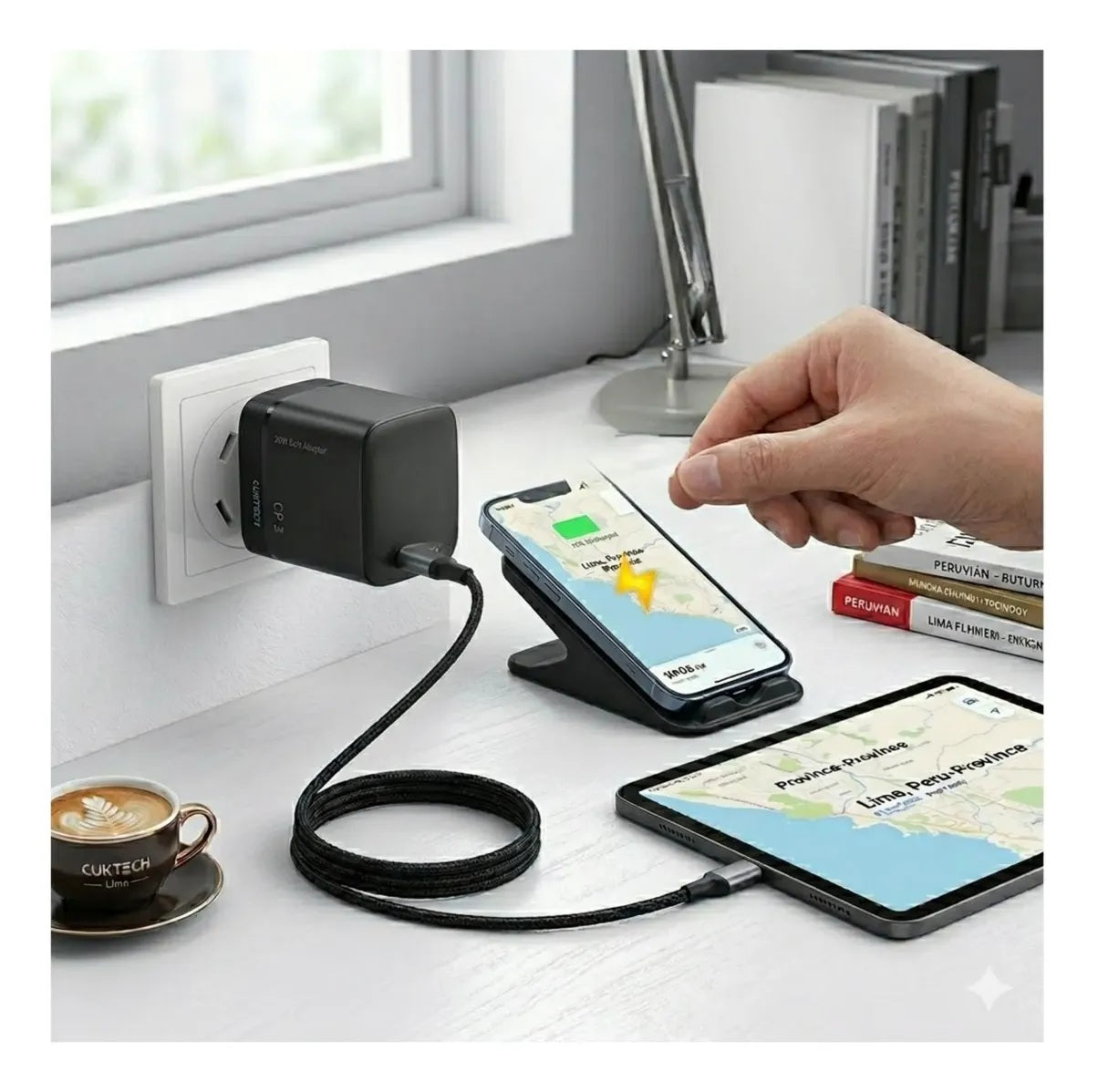 Cargador de 40W - CUKTECH - Super Cárga Rápida - Tipo C