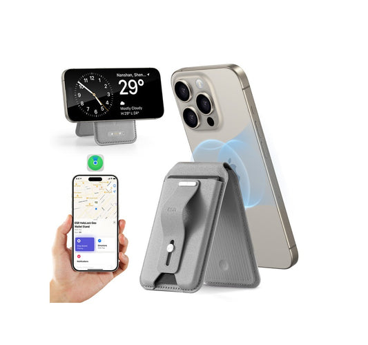 Billetera con Geo Localización - Geo Wallet - Magsafe - Gris - ESR