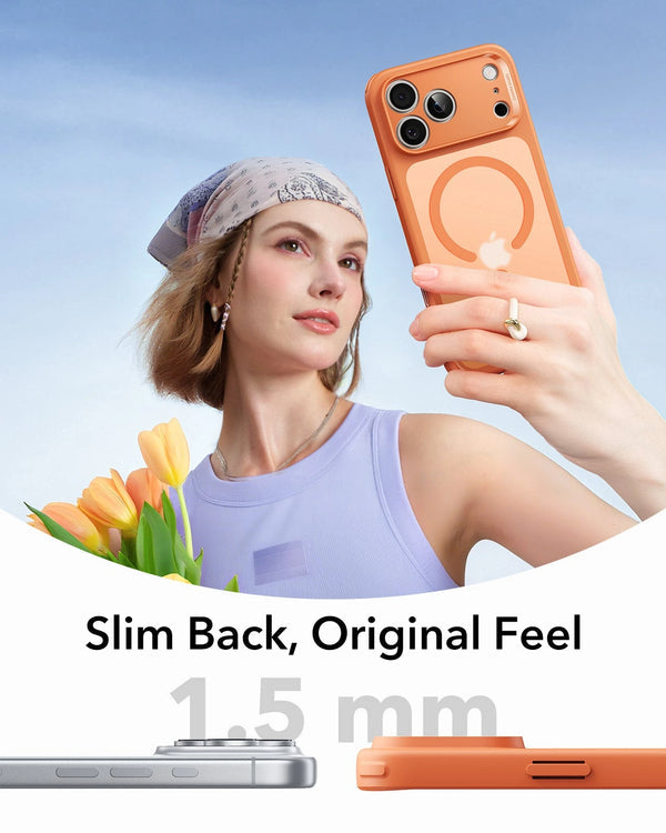 iPhone 17 Pro Max - Funda Hybrid (Con Control de Cámara) - MagSafe - Naranja - ESR
