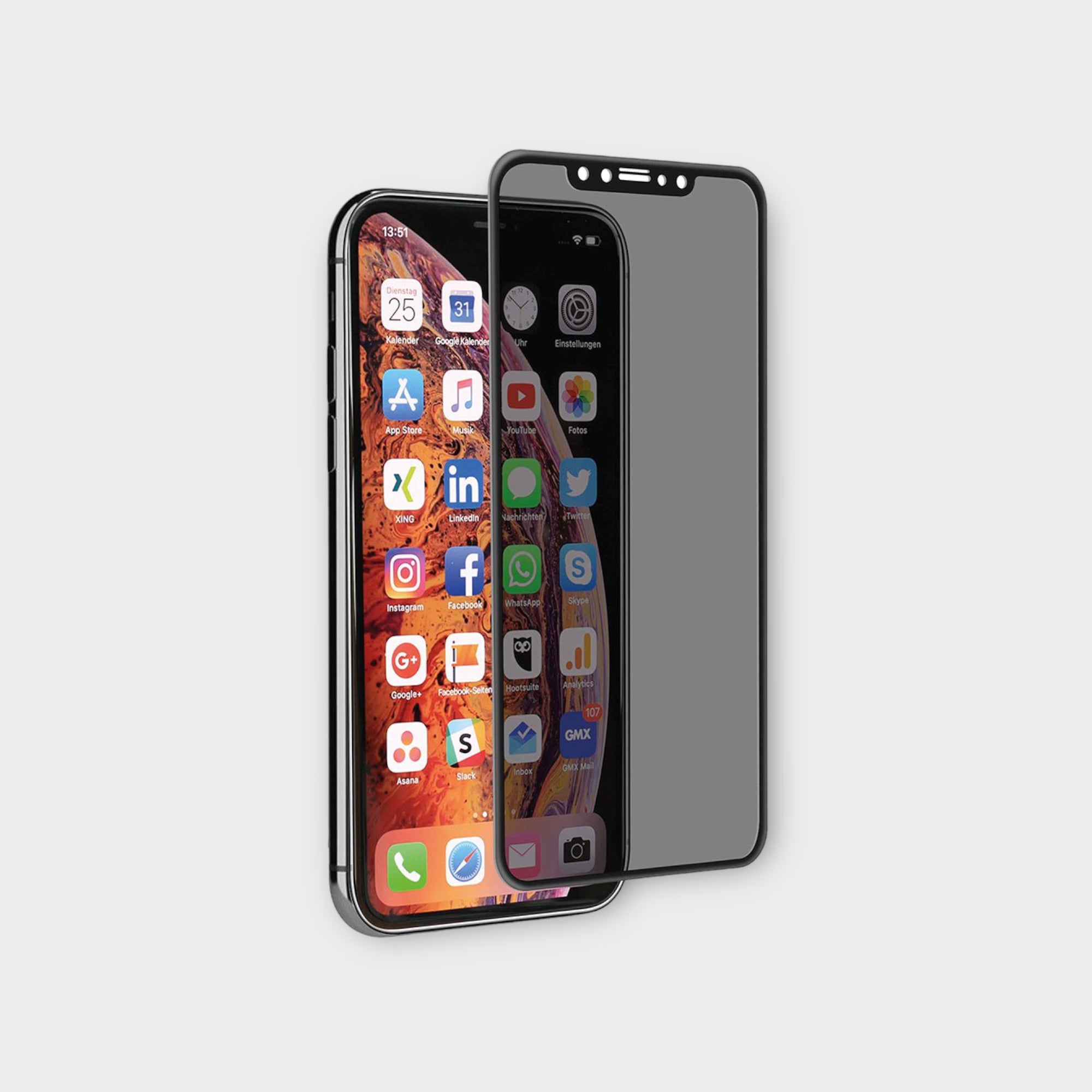 N NEWTOP Pellicola Privacy CERAMIC Compatibile Con IPhone 11 PRO - Foto 6