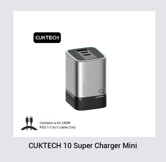 Cargador CUKTECH 10 Mini - Súper Carga Rápida - 120W