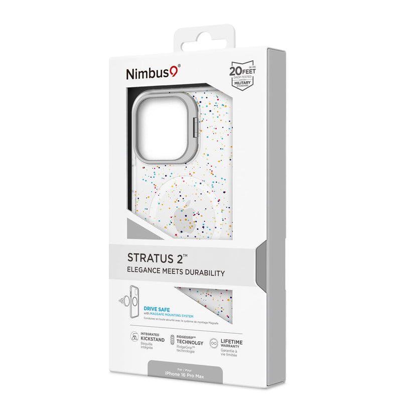 iPhone 16 Pro Max - Funda Stratus 2 - MagSafe - Confetti - Nimbus9
