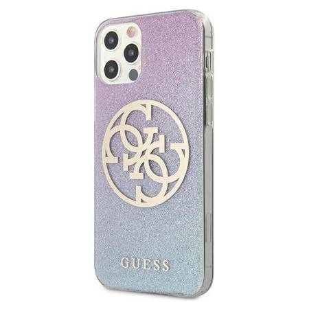 iPhone 12 Pro Max - Pink Glitter - Logo Guess - Guess