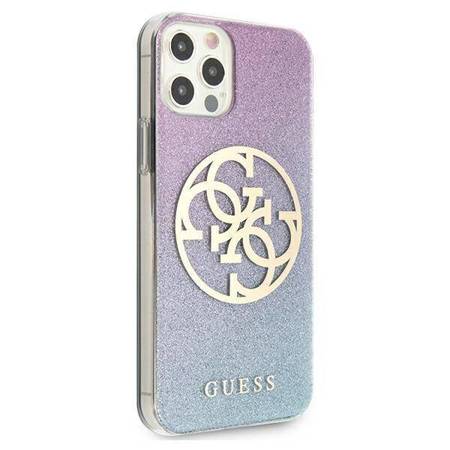 iPhone 12 Pro Max - Pink Glitter - Logo Guess - Guess