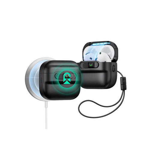 AirPods 4 - Case Flick Lock - Pulse MagSafe (HaloLock) - Negro