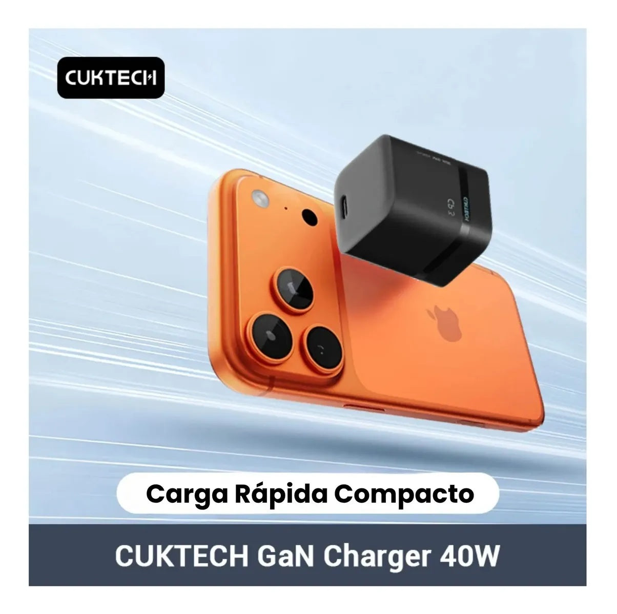 Cargador de 40W - CUKTECH - Super Cárga Rápida - Tipo C