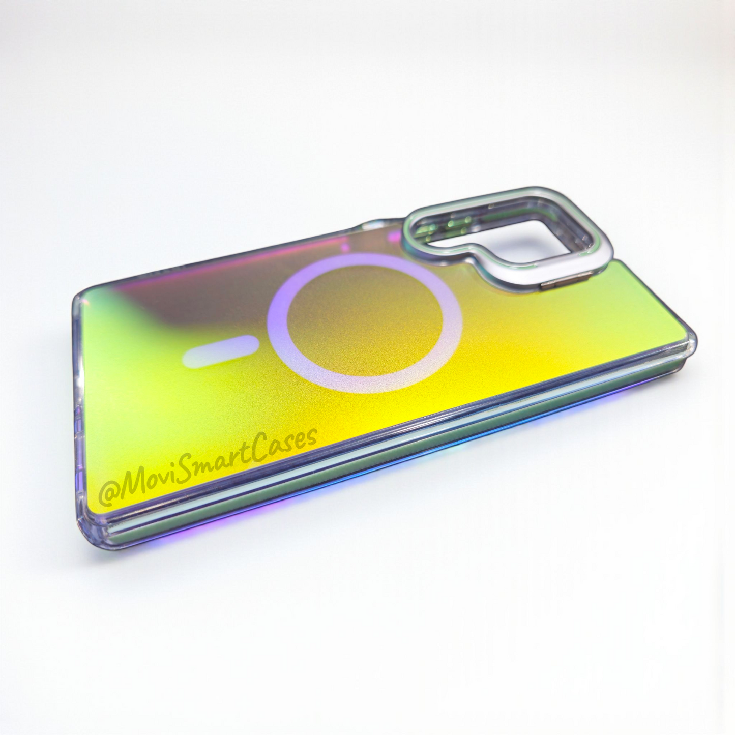 Samsung S24 Ultra - Funda Iridiscente - MagSafe - Soporte en Cámaras - Turquesa