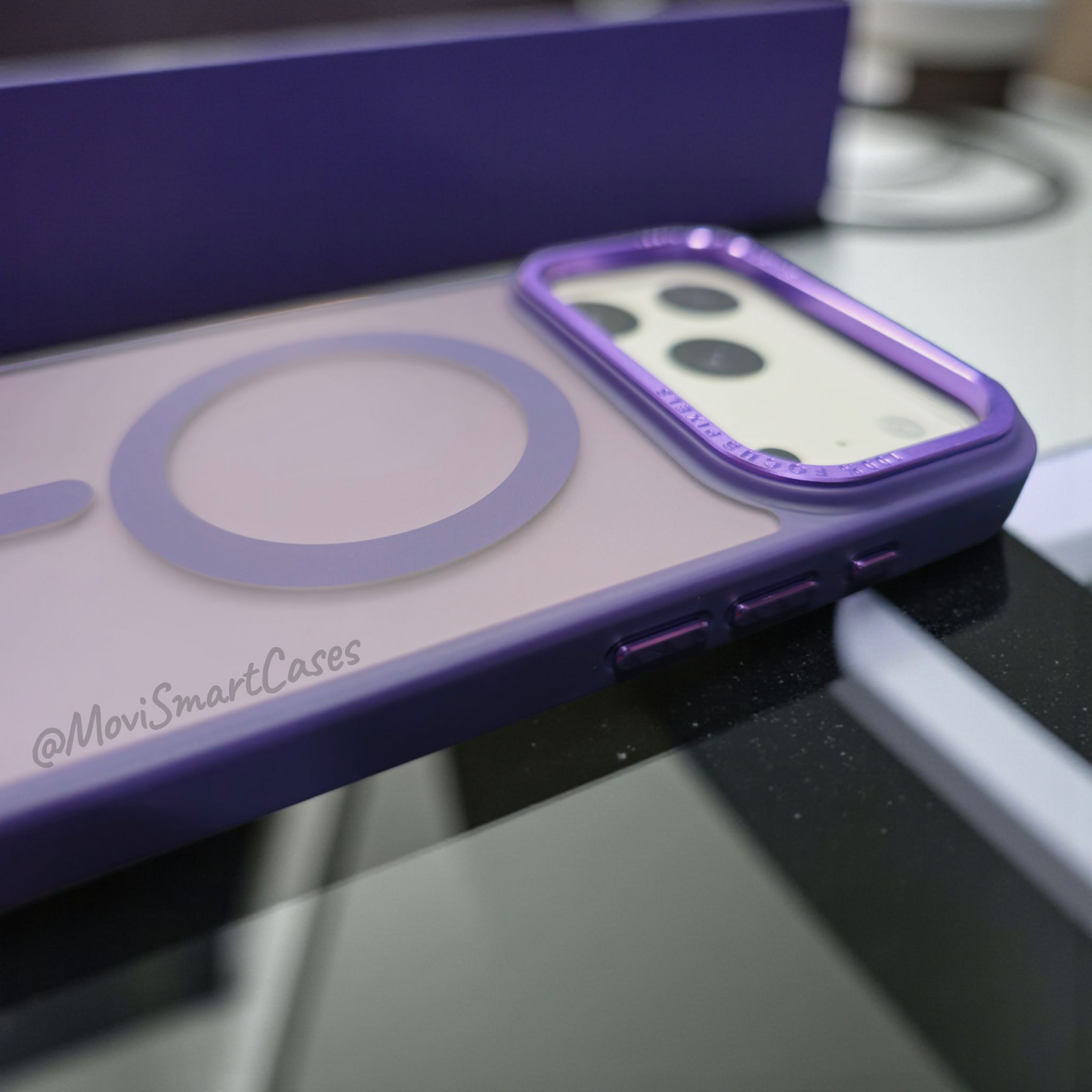 iPhone 17 Pro Max - Funda Luxury Matte - MagSafe - Morado