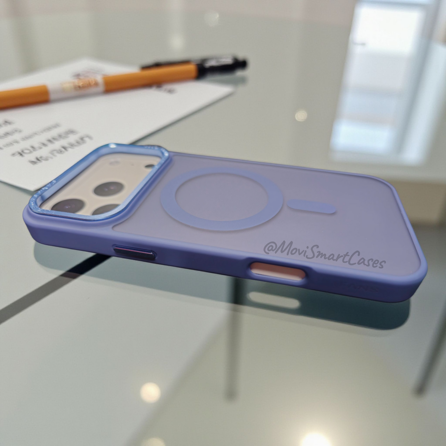 iPhone 17 Pro Max - Funda Luxury Matte - MagSafe - Azul