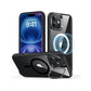 iPhone 16 - Hybrid Case - MagSafe - Stash Stand - Clear Black - ESR
