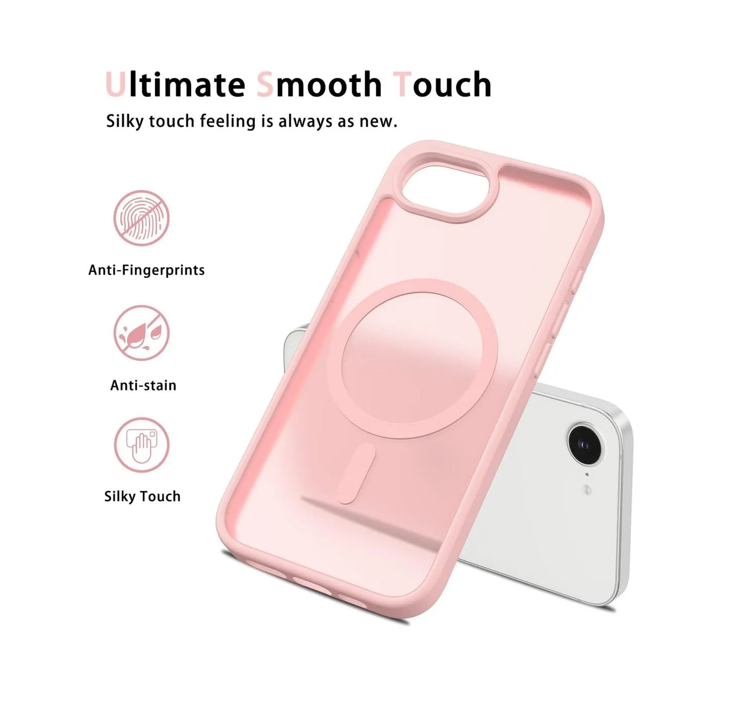 iPhone 16e - Funda Matte - MagSafe - Rosa Bébé