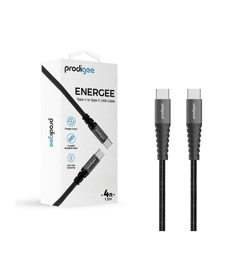 Cable de 1.2 metros - Energee - Tipo C a C - Prodigee – MoviSmart Cases